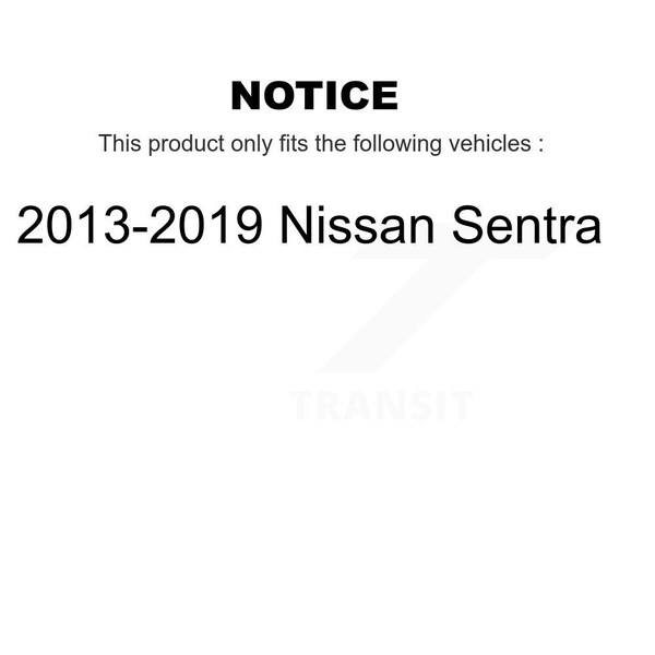 Front Rear Ceramic Disc Brake Pads Kit For 2013-2019 Nissan Sentra